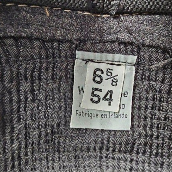 NWT Jonathan Richards Dark Grey Tweed Bucket Hat Size 6 5/8/54 100% Wool - Picture 10 of 11